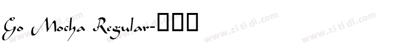 Go Mocha Regular字体转换